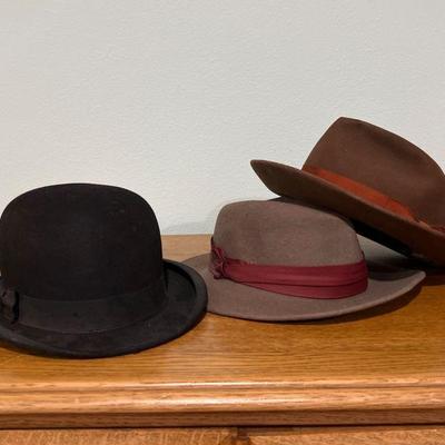 My Three Hats - Derby and Fedora