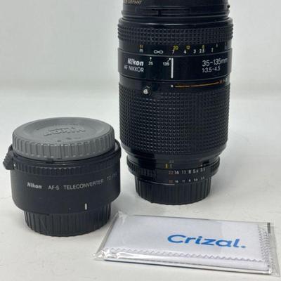 AF Zoom-Nikkor 35-135mm f/3.5-4.5 Lens & AF-S Teleconverter TC-14E