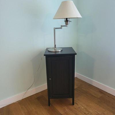 Black Ikea Side Table Lamp Duo