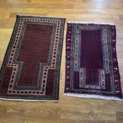 Two Afghan Baluchi Prayer Rugs