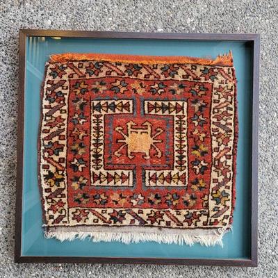 Canakkale Saddle Bag Handcrafted Wool Face Framed