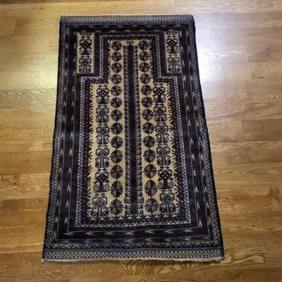 Brown Hand Knotted Traditional Area Rug