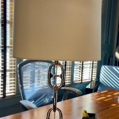 Ralph Lauren Equestrian Link Brass Table Lamp.