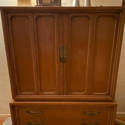 MCM Solid walnut bureau
