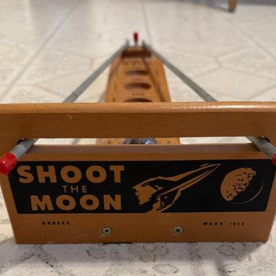 1959 Drueke shoot the moon game with original metal ball