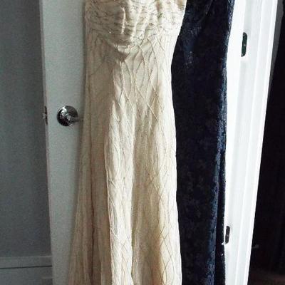EXQUISITE HIGH QUALITY EVENING AND SPECIAL OCCASION DRESSES WORN BY THE OWNER TO PRESDIENTIAL INAUGURATIONS WHEN THEY LIVED IN WASHINGTON DC