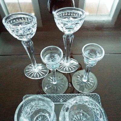 WATERFORD CRYSTAL CANDLHOLDERS
