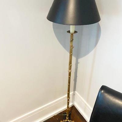 GILT FINISH TRAILING VINES FLOOR LAMP