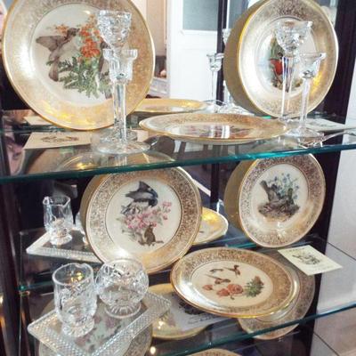 Fabrege Imperial Christmas Egg Plates, Lenox Boehm Bird Plate Series, Anna Weatherley Designs Butterfly, Red Berries and Butterfly and...