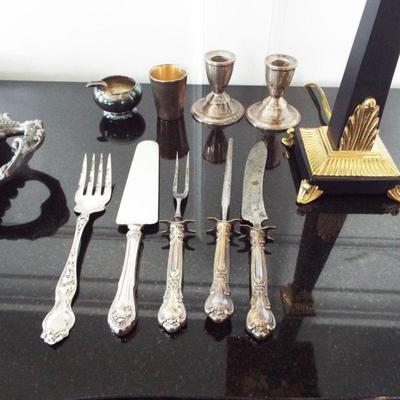 SOME ANTIQUE AND VINTAGE SILVERPLATE AND STERLING SILVER