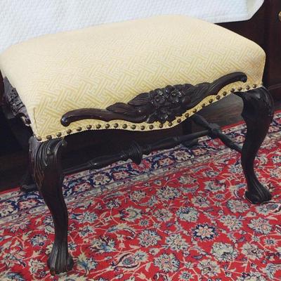 VINTAGE BENCH WITH APPLIED ORMULU TO SIDES ON OF A KIND PIECE