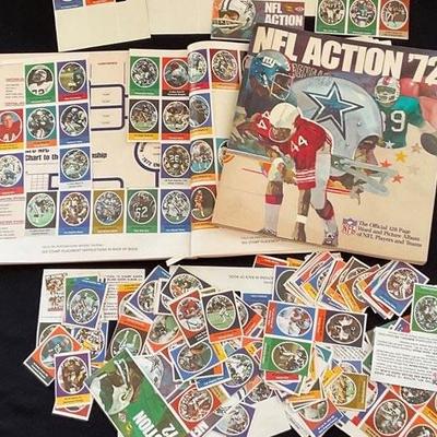 NFL Action '72 Sticker Album
