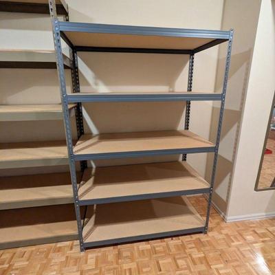 Lot #172 - One Metal Storage Shelf Unit - 5 Tier Rack