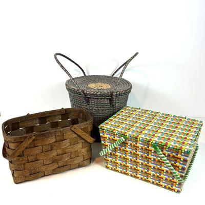 Lot #87 - Vintage Basket Lot - Assorted Styles and Sizes.
