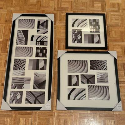 Lot #81 - Set of Three Black Multi Opening Collage Frames -Target Brand