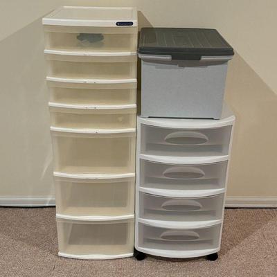 Lot #58 - Plastic Storage Drawer Lot