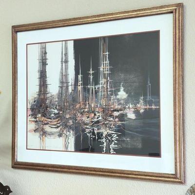 Lot #3 - Max Gunther Signed Limited Edition Original Lithograph, Framed