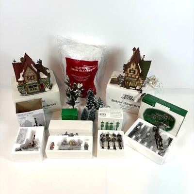 Lot #153 - Heritage Dickens Village Collection - Nettie Quinn Puppets & Marionettes, The Melancholy Tavern, & Accessories
