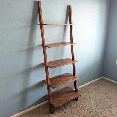 Lot #34 - Wooden Ladder Bookshelf