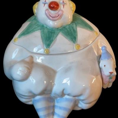 Fitz & Floyd Clown cookie Jar