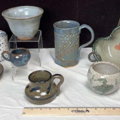 Collection of Pottery Pieces - Bowls, Mugs, and More!