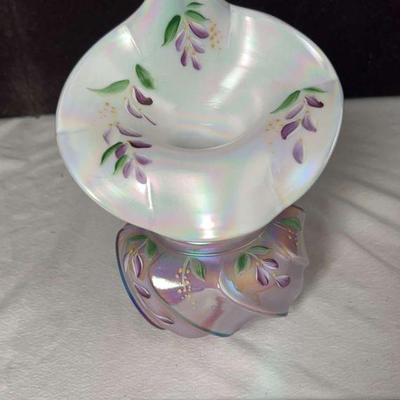 Fenton Lavender Jack-in-the-Pulpit Vase - 7.5" Tall