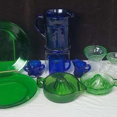 Vintage Colorful Glass Collection