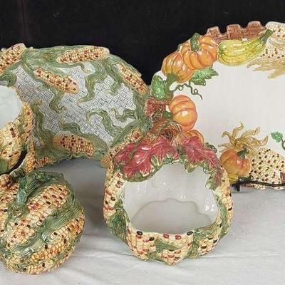 Corn Party Collection - Large Platters, Large Bowls & Basket!