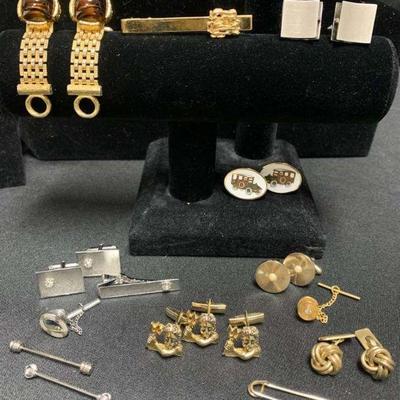 Ct319 cufflinks and tie pins