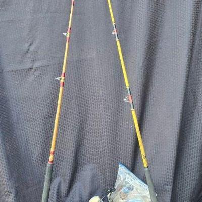 Ct387 vintage fishing rods and reel
