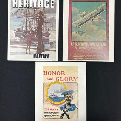 Ct354v vintage u s. navy recruiting posters lot 2