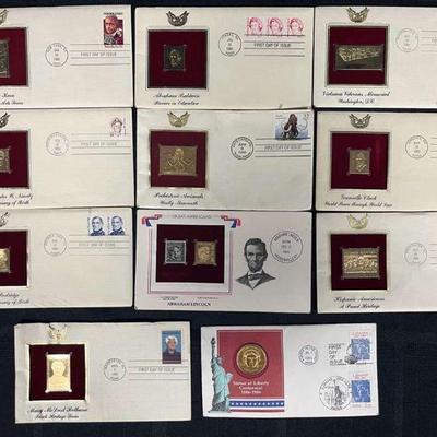 Ct340 first day of issue stamps and coin