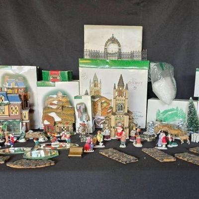 Ct101v department 56 village 2 christmas ceramics