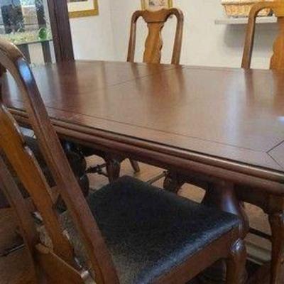Wooden Dining Table And 4 Chairs
