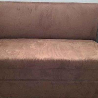  Brown Upholstered Bench Seat