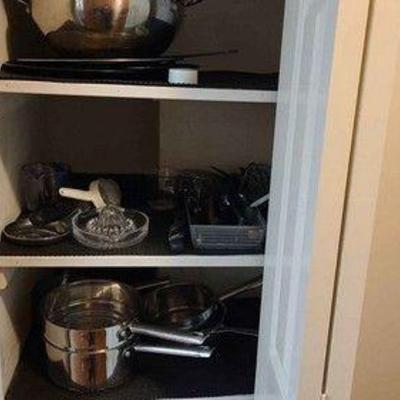 Various Pots, Pans And Utensils