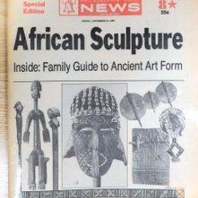 African Sculpture Philadelphia Daily News Special Edition 11.21.1986 Family Guide To Ancient Art Form