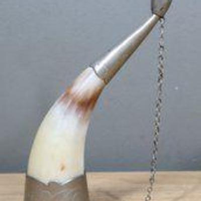 Vintage Soviet Horn Drinking Wine Cup