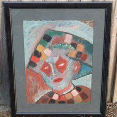Freedle Cato Enamel Framed Painting