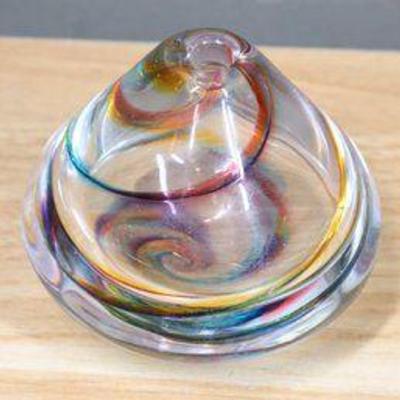 Fire Island Studio Glass Perfume Bottle Signed Matthew LaBarbera 2000