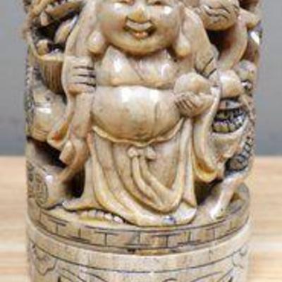Sino-japanese Trinket With Purple Quartz Crystals