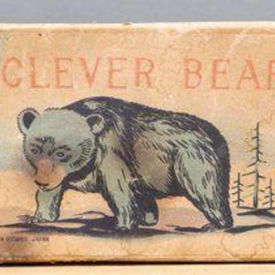Clever Bear Wind Up Toy Made In Japan Antique Toy
