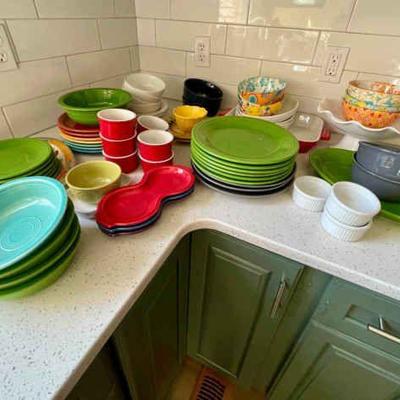 Lot 017-K: Colorful Dishware Lot