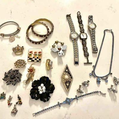 Lot 054c-JWL: Costume Jewelry and Watch Assortment