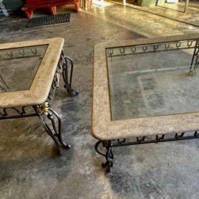 Lot 025-GAR: Coffee Table/Side Table Duo