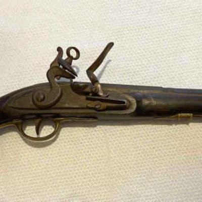 Lot 033-DY: Brander & Potts British Cavalry Flintlock Pistol