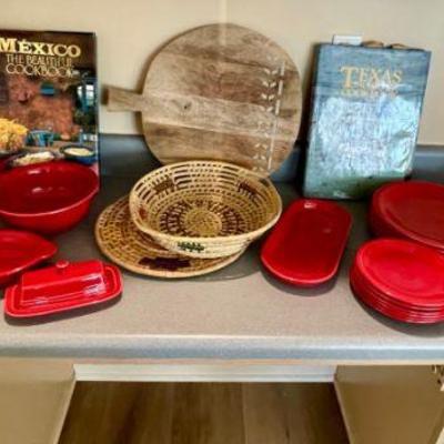 Lot 015-K: Red Fiestaware and Friends Assortment