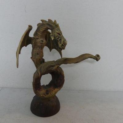 Vintage Rick Cain Limited Edition "Dragon Circle" Sculpture - 15½" x 17"