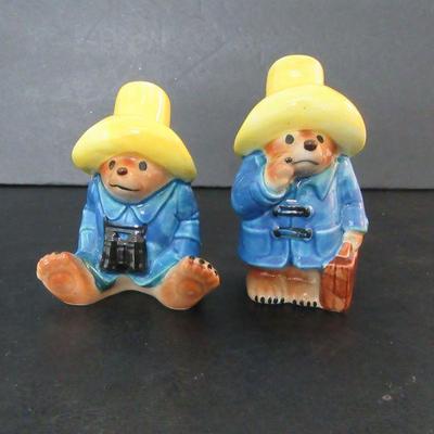 Vintage 1978 Eden Toys Paddington Bear Salt & Pepper Shakers