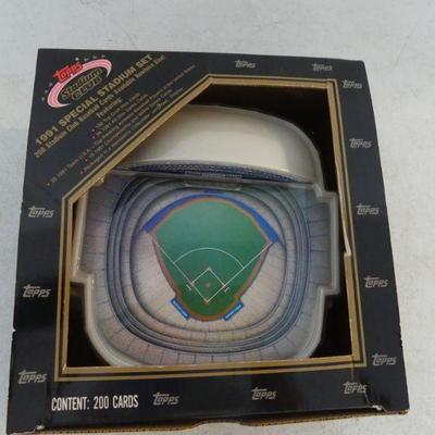 1991 Topps Special Stadium Set 200 Cards In Skybox Display